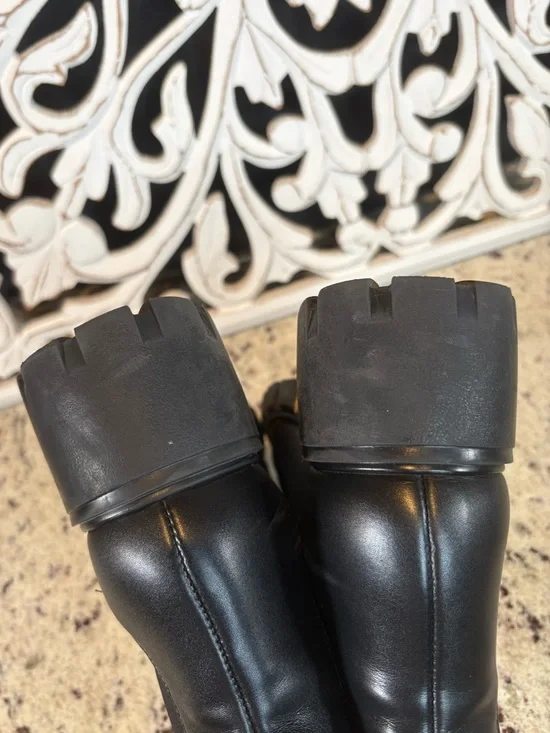 Steve Madden Black Lug Sole Hamlet Boots Size 8 - Picture 11 of 14